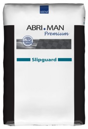 PROTECTION MASCULINE ABRI-MAN SLIPGUARD. 40 x 9 cm. Absorption 900 ml. Le sachet de 20