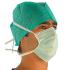 Masques de chirurgie tr&egrave;s haute filtration / VERTS &agrave; Lacets / 3 plis /bo&icirc;te de 50