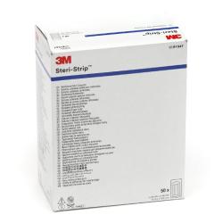 Sutures adhésives STERI STRIP 3M, BLEU, la boîte de 50 pochettes de 6